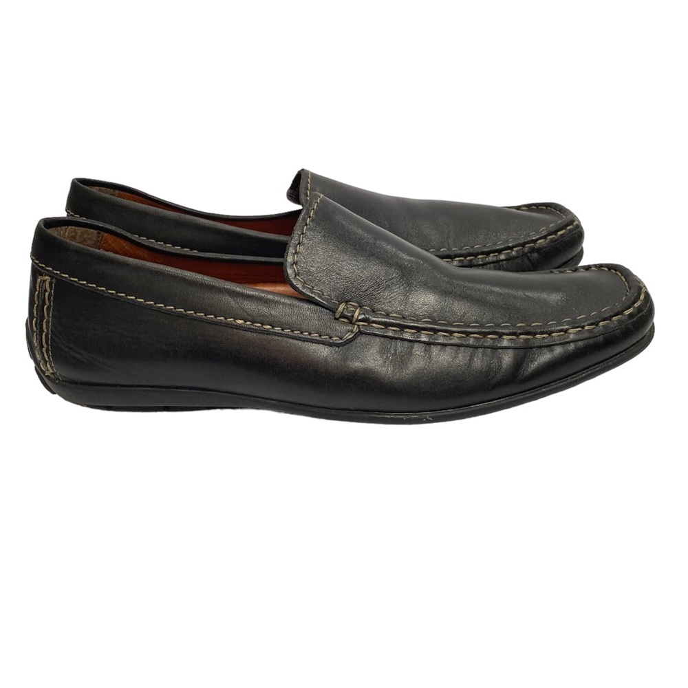Alfani Java Black Leather Driving Loafers Casual Shoe men's 10 M macys